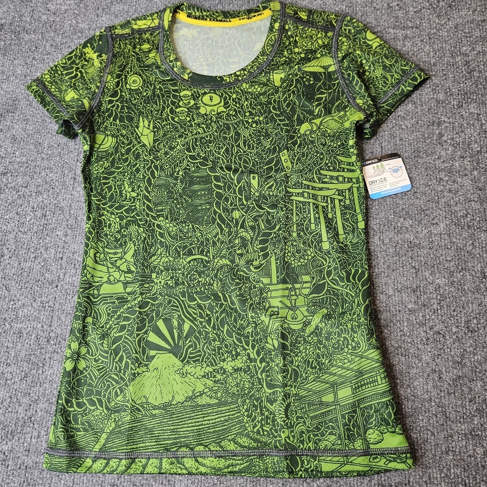 Inknburn Womens Tech Tee‎ Size XXS Green Tea  Shortsleeve Quick Dry Wicking